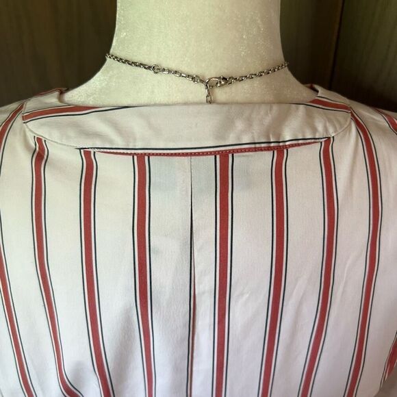 LANE BRYANT Blouse Striped Faux Wrap 18 *NWT* - Picture 6 of 12